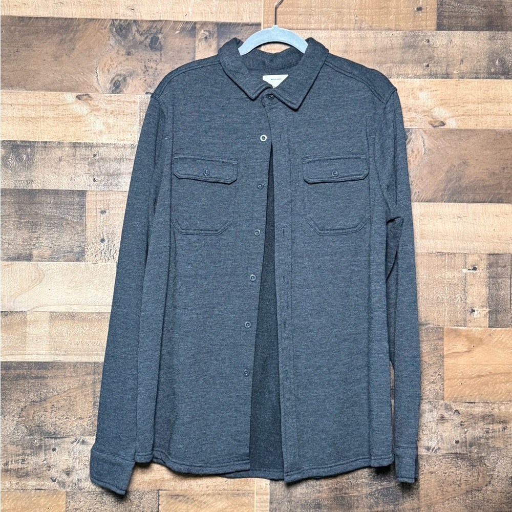 NEW NWOT 1897 Men's Black Flannel Button Down Shirt Medium M